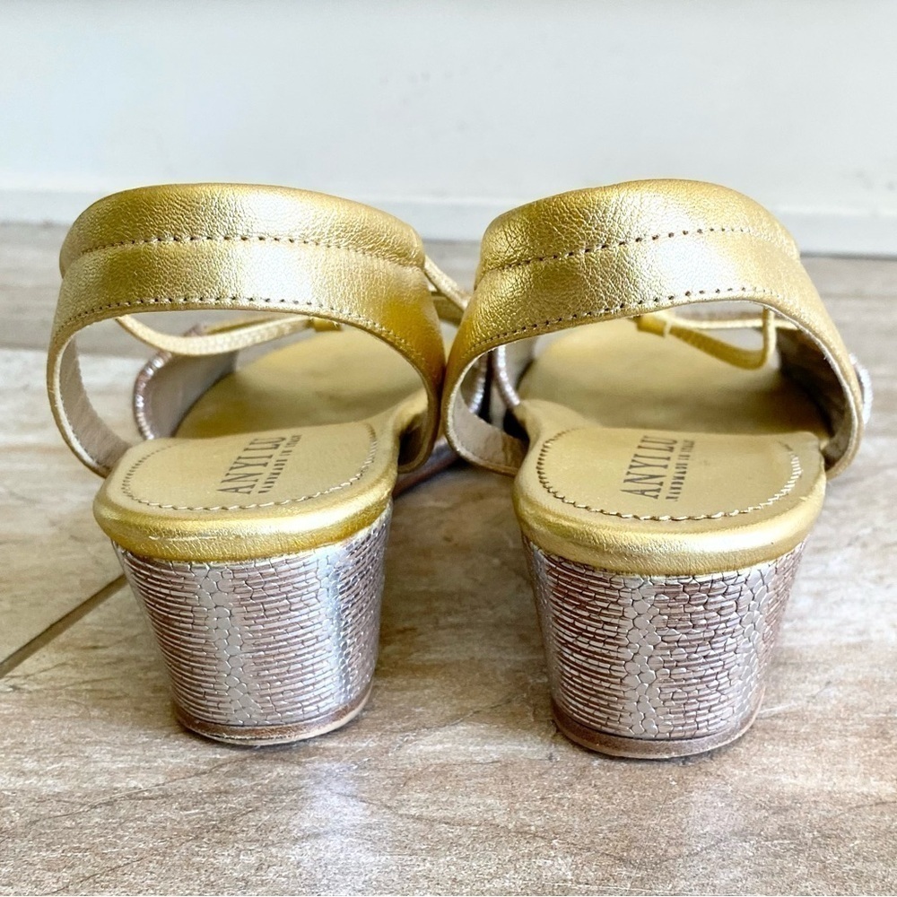 ANYI LU LINDA METALLIC WEDGE - Picture 5 of 11